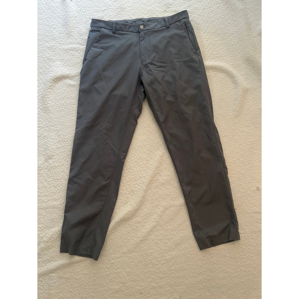 Lululemon Commission Pant Classic Warpstreme Dark Gray Mens 34